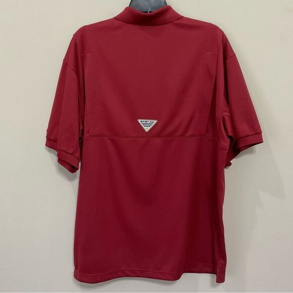 Columbia PFG Alabama Omni-Shade Polo Shirt Men's Sz Medium Crimson Tide Bama - Picture 6 of 6